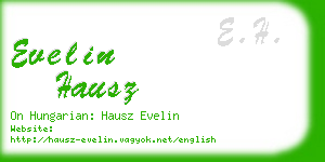 evelin hausz business card